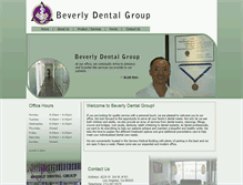 Tablet Screenshot of beverlydentalgroup.com